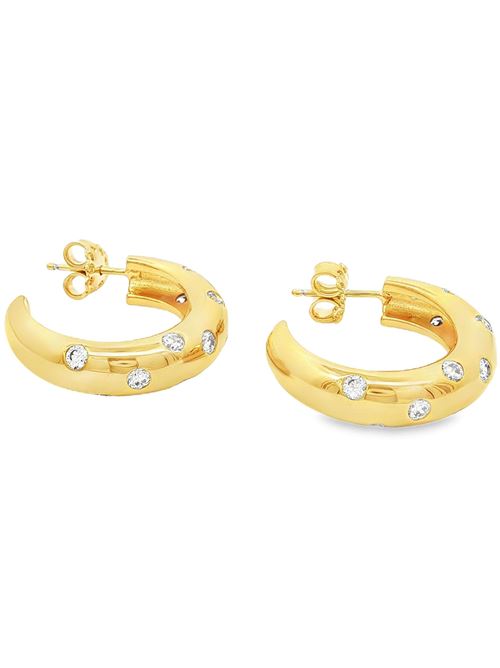 Glamour gold crystal earrings GOCCIAZZURRA JEWELS | ORGLAMOUROROCRYSTAL